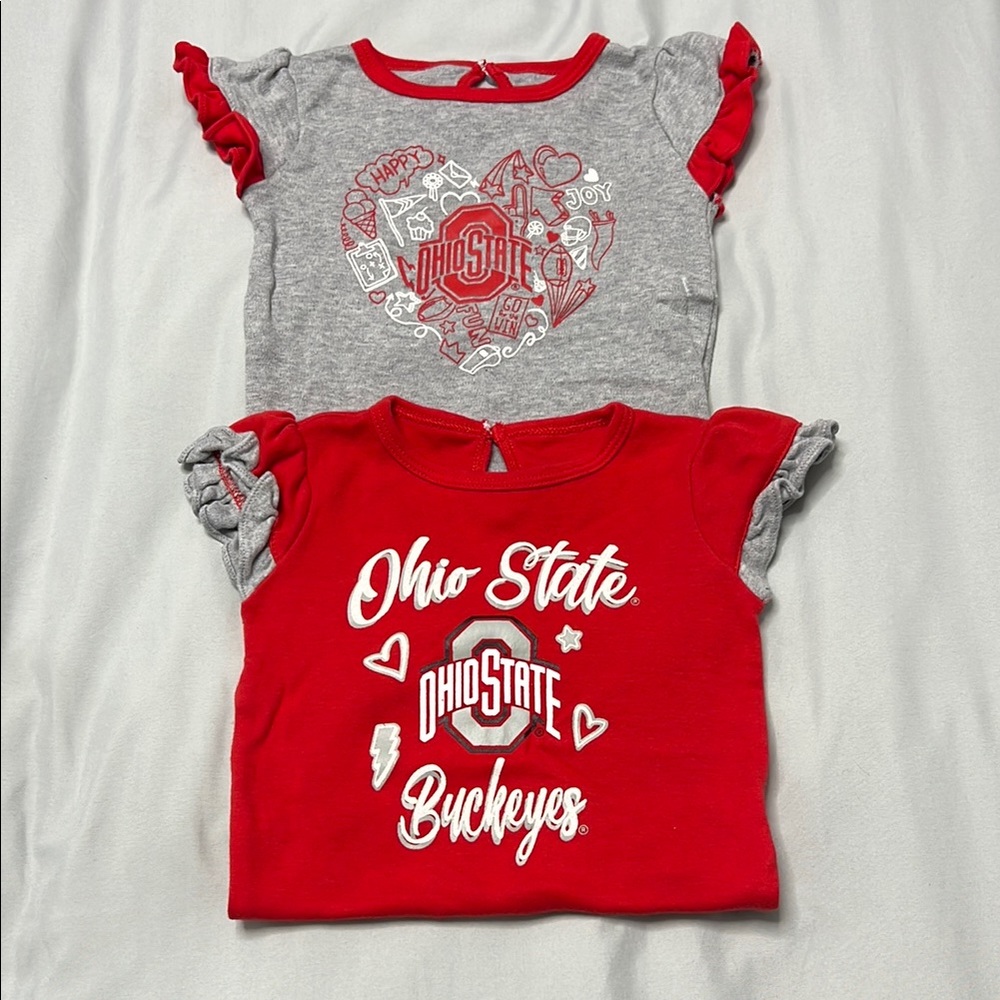 Ohio State Buckeyes Baby Onesies Set